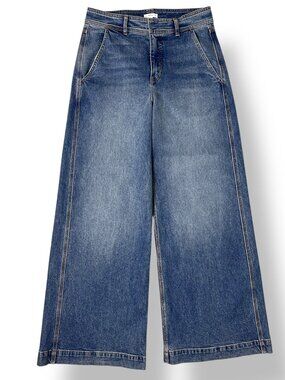 A.L.C. Women's Wide Leg High Waist Medium Wash Jeans Size 28
